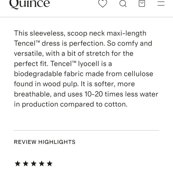 New Quince Tensel Jersey Tank Maxi Dress - Picture 4 of 8